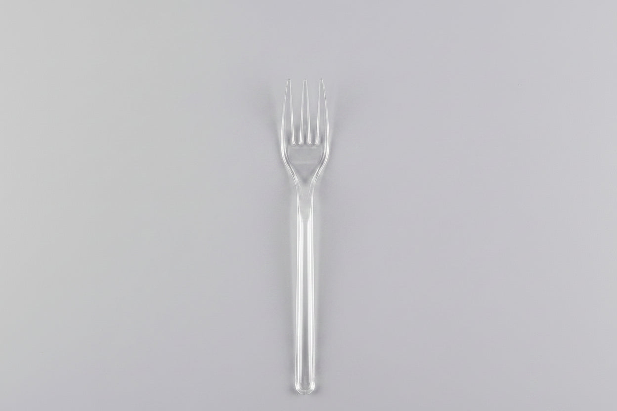Mini Forchetta PS Trasparente 100 mm – Confezione 50 pz