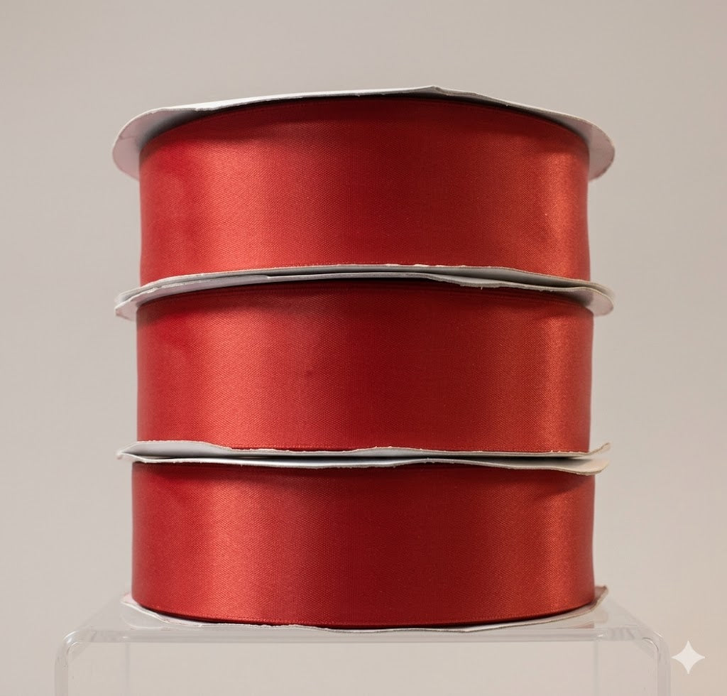 Nastro Rotolo Doppio Raso 40mm x 50mt – Rosso