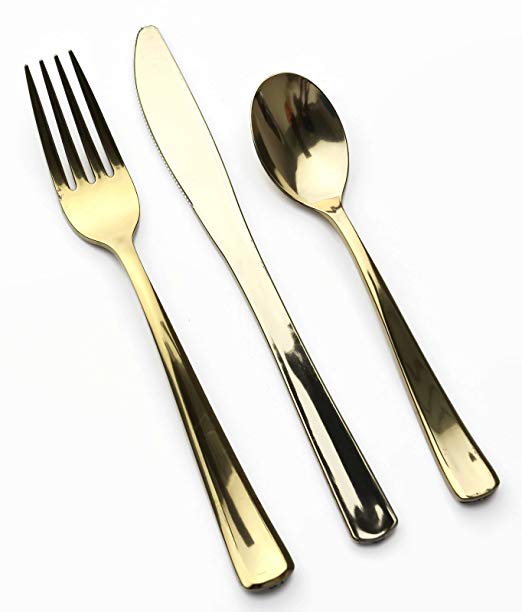 Set Posate Oro Tris