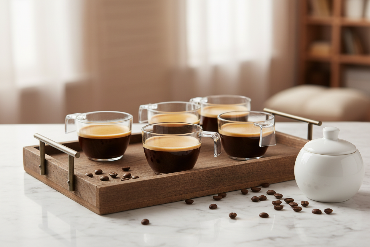 Tazza Caffè in Plastica Trasparente – Confezione 50 pz