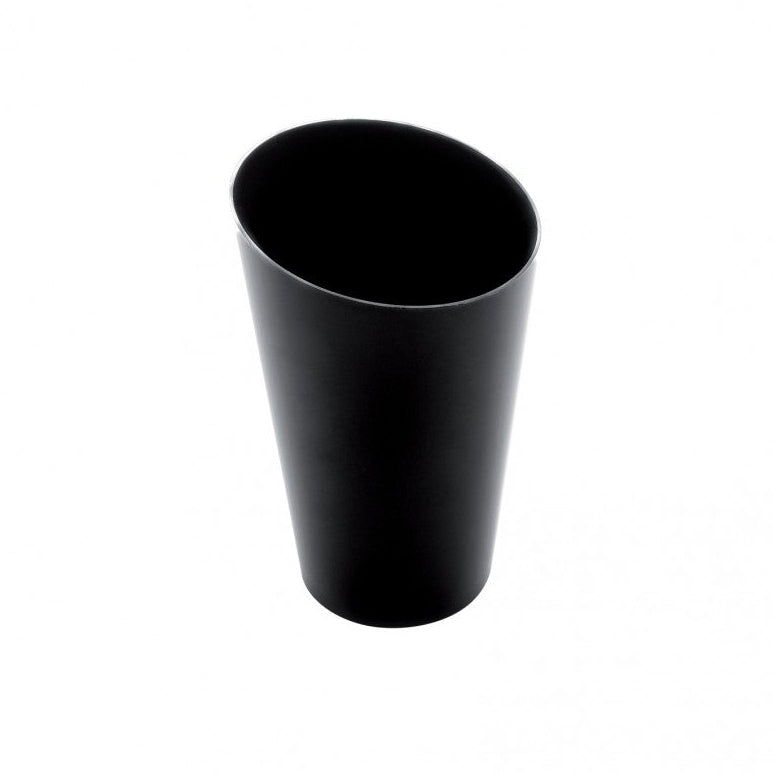 Bicchierino Conico Alto PS Nero 75cc – Set da 25 pz