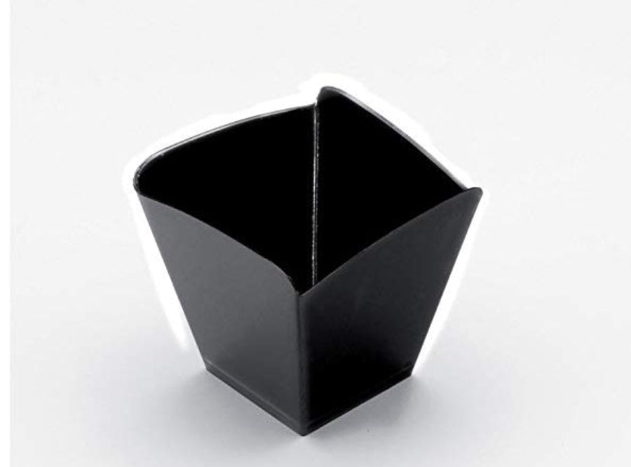 Coppetta Onda PS Nero – Set da 25 pz