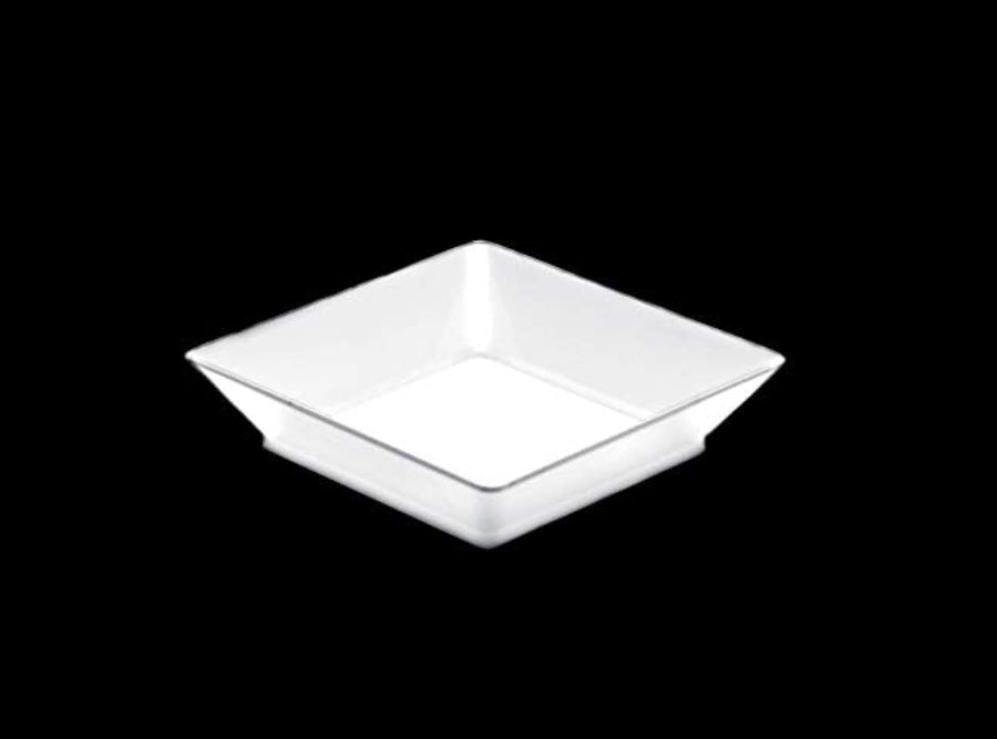 Small Plate Bianco 6.5x6.5cm – Set da 25 pz