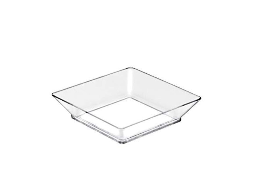 Vassoio Small Plate PS Trasparente 65x65 mm – Confezione 25 pz