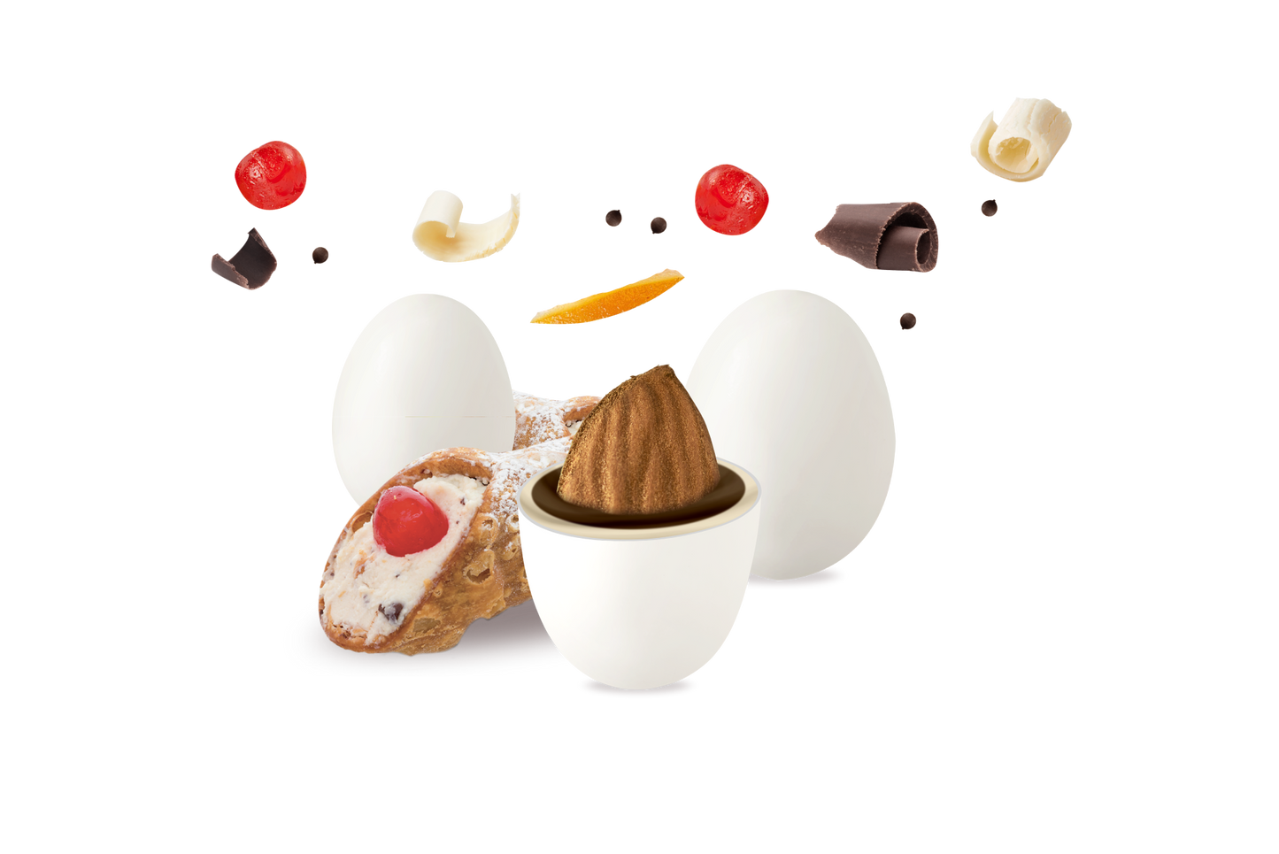 Confetti Maxtris Cannolo Siciliano con mandorla e cioccolato per matrimoni e cerimonie