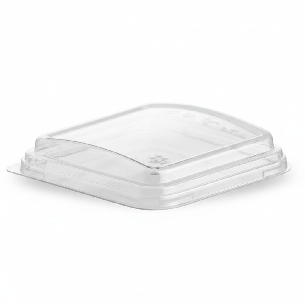Coperchio Bombato PET Trasparente 7,2x7,2 h1,5cm – Set da 50 pz