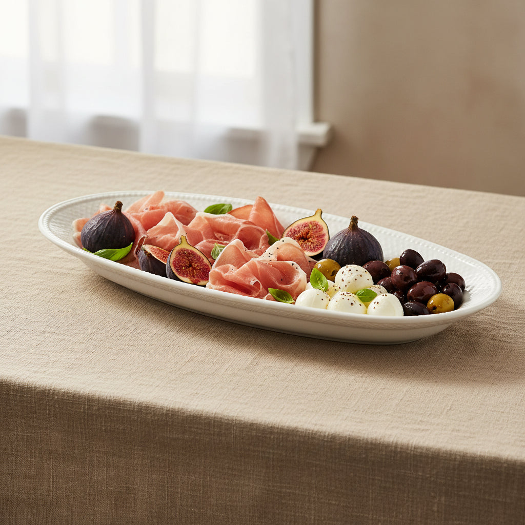 Vassoio Rotondo Trasparente ø46 cm – Per Buffet, Finger Food e Allestimenti Evento