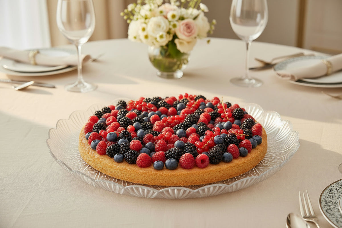 Vassoio a Stella Trasparente ø27 cm – Per Dolci, Buffet e Allestimenti Cerimonia
