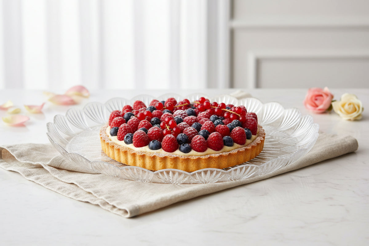 Vassoio a Stella Trasparente ø36 cm XXL – Il Più Grande della Linea per Buffet e Cerimonie