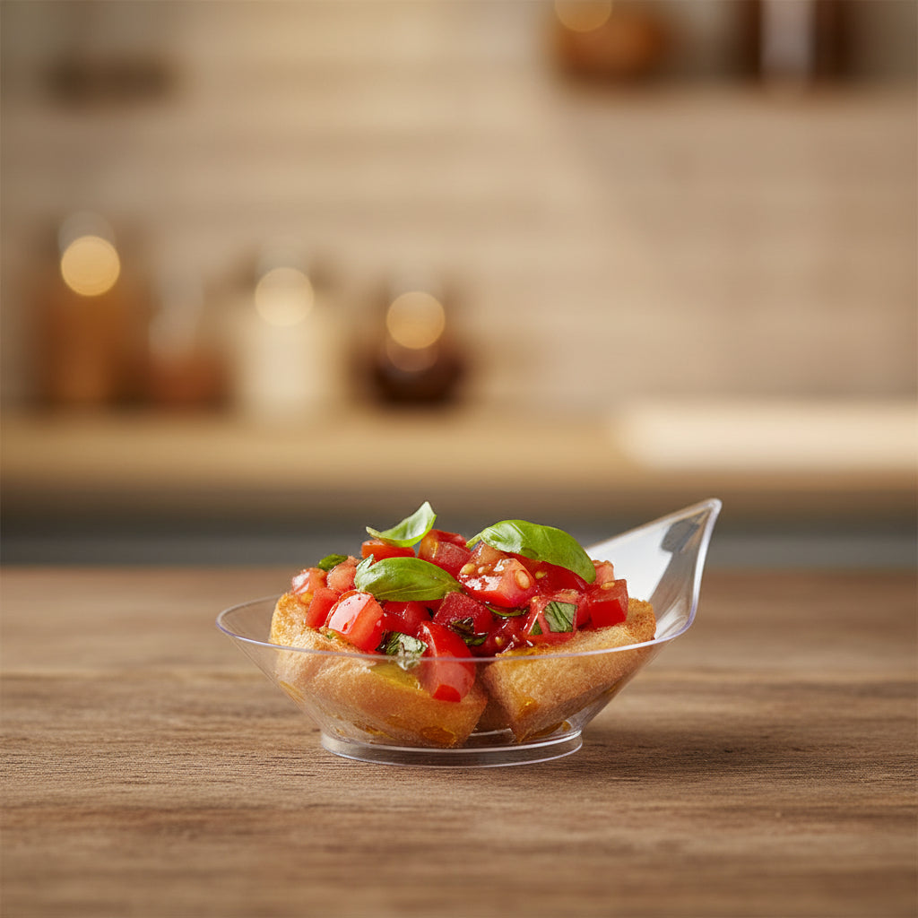 Contenitore Mini Dessert Perla Trasparente H2,5 cm – Set da 50