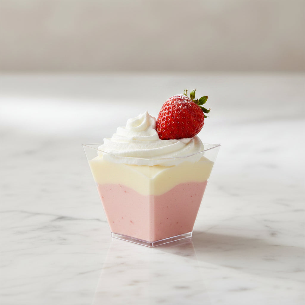 Contenitore Mini Dessert Diamante Trasparente 60cc 5,1x5,1 H4,9 cm – Set da 50