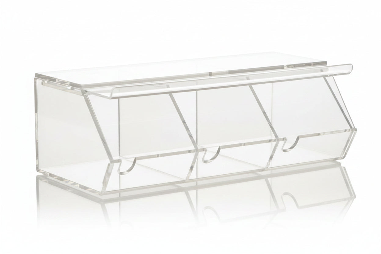 Porta Granelle PMMA Trasparente 30x15,8 x h10,2 cm