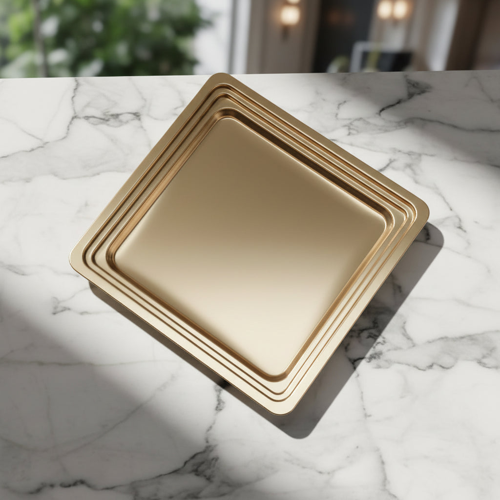 Vassoio Mignon PET Oro Ø 7 cm h 0,9 cm – 100 pz