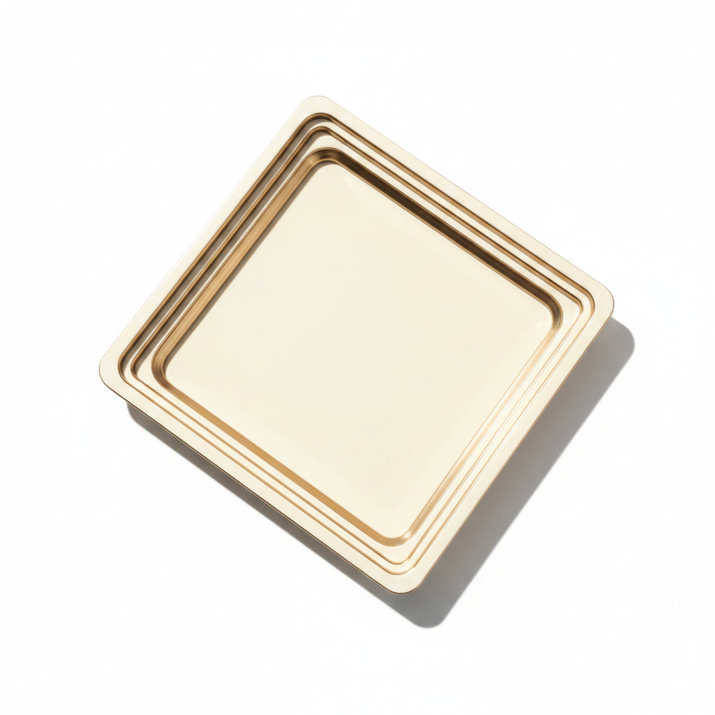 Vassoio Mignon PET Oro Ø 7 cm h 0,9 cm – 100 pz
