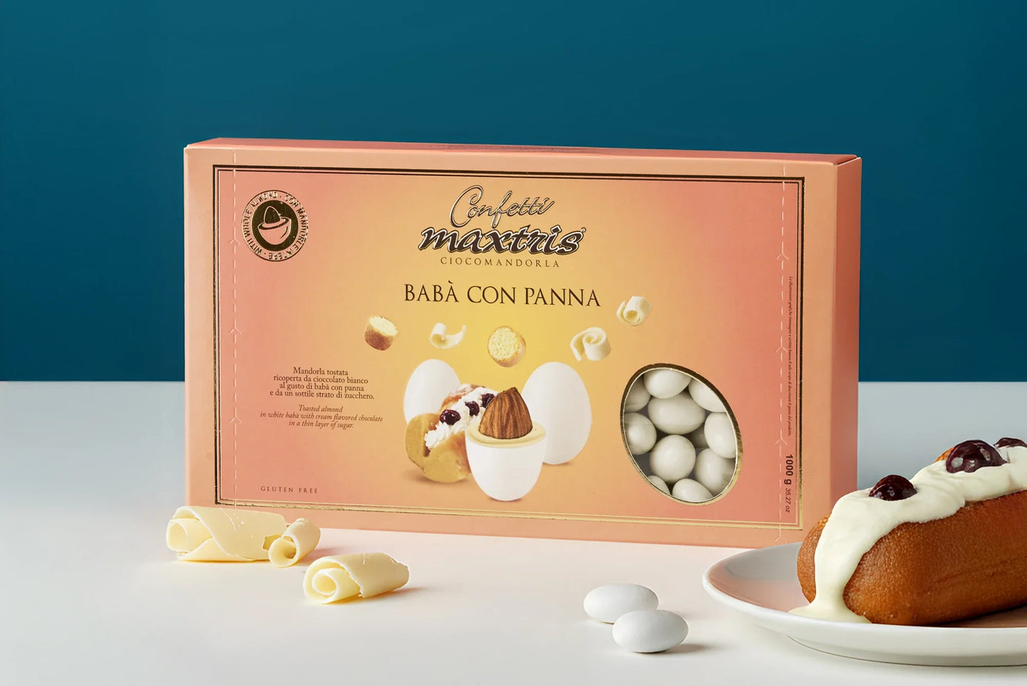 Confetti Maxtris Babà con Panna cioccolato bianco (Confezione)