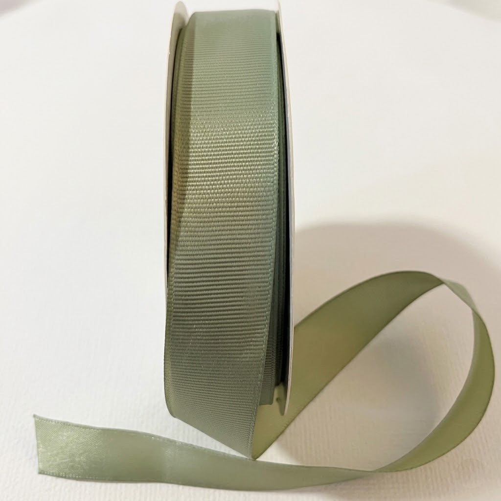 Nastro Gros Grain Salvia 25mm x 50Mt