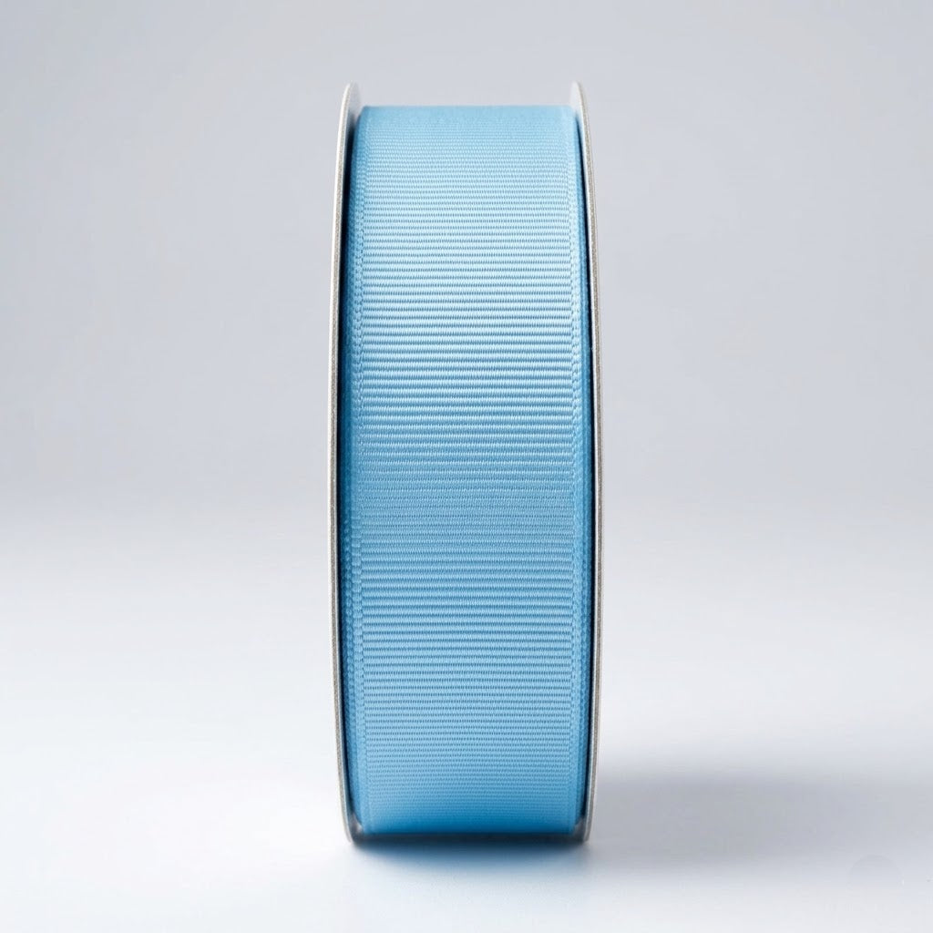 Nastro Gros Grain Celeste 6mm x 50Mt