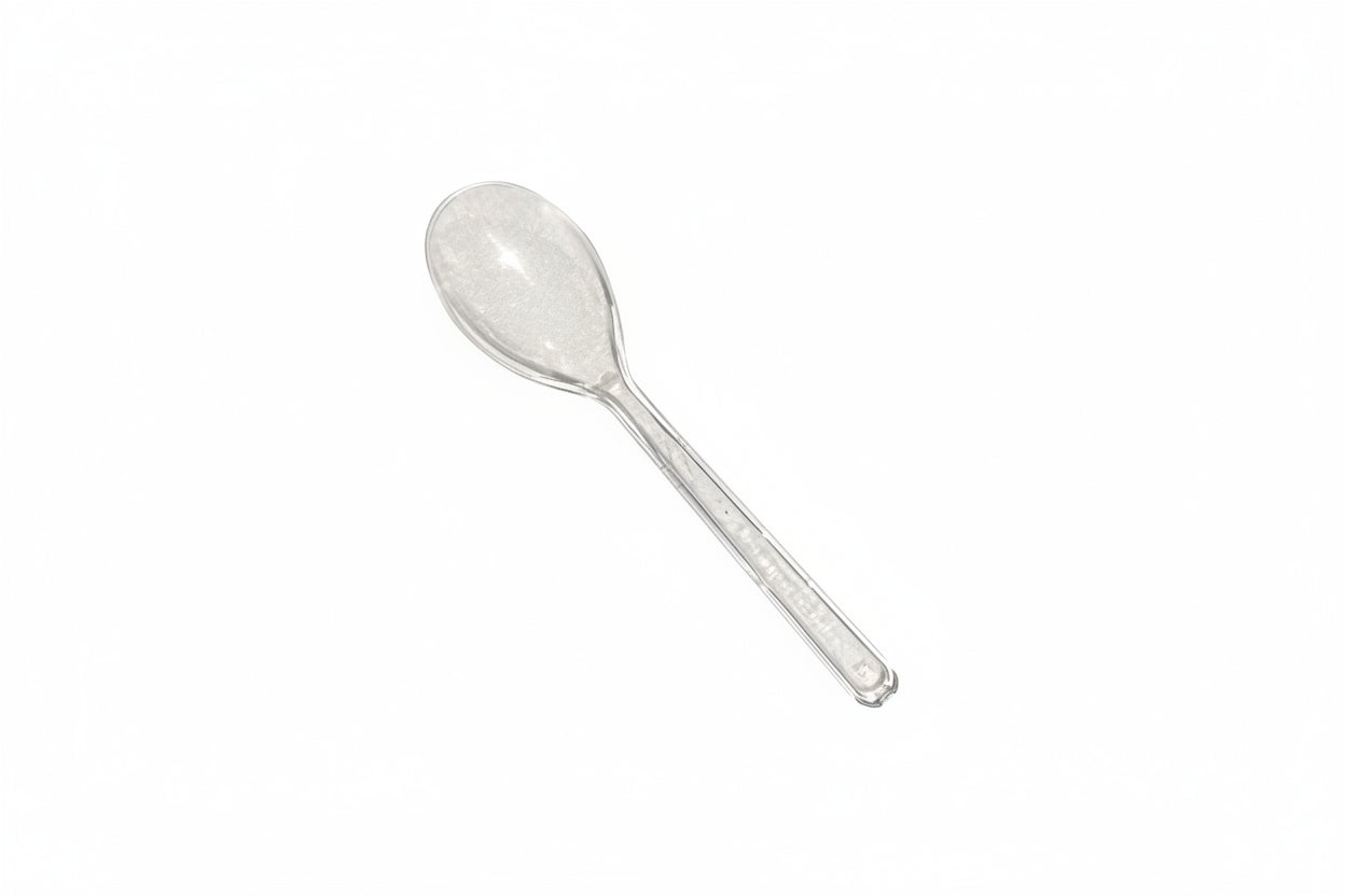 Mini Cucchiaino PS Trasparente 100 mm – Confezione 50 pz