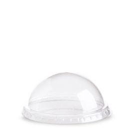 Coperchio Bombato Senza Foro R-PET Trasparente ⌅9,2 cm – H 4,3 cm – Conf. 100 pz
