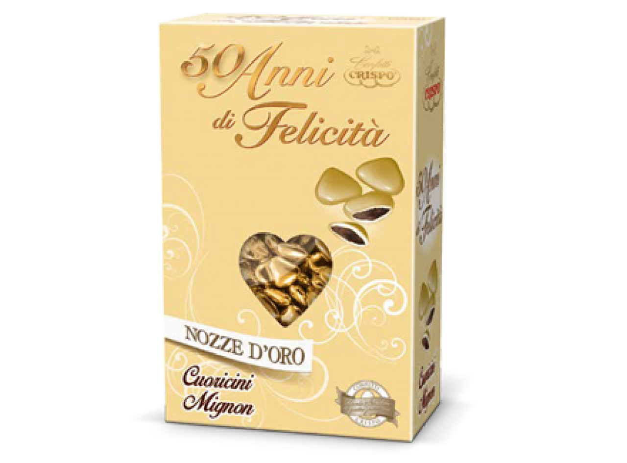Cuoricini Mignon Oro - 500 gr