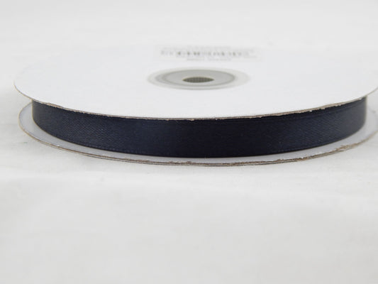 Nastro Doppio Raso Nero 10 mm x 50 mt
