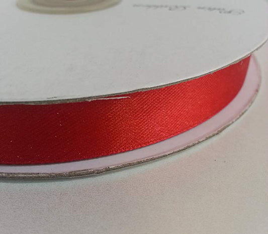 Nastro Doppio Raso Rosso 16mm x 50Mt