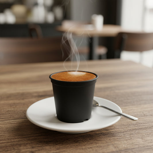 Bicchierini Carta Caffè Nero Caldo/Freddo 2,5oz (75ml) – Set da 50 pz