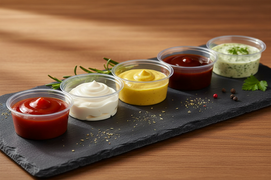 Coperchi per Porta Salsa Trasparenti 30ml – Set da 125 pz