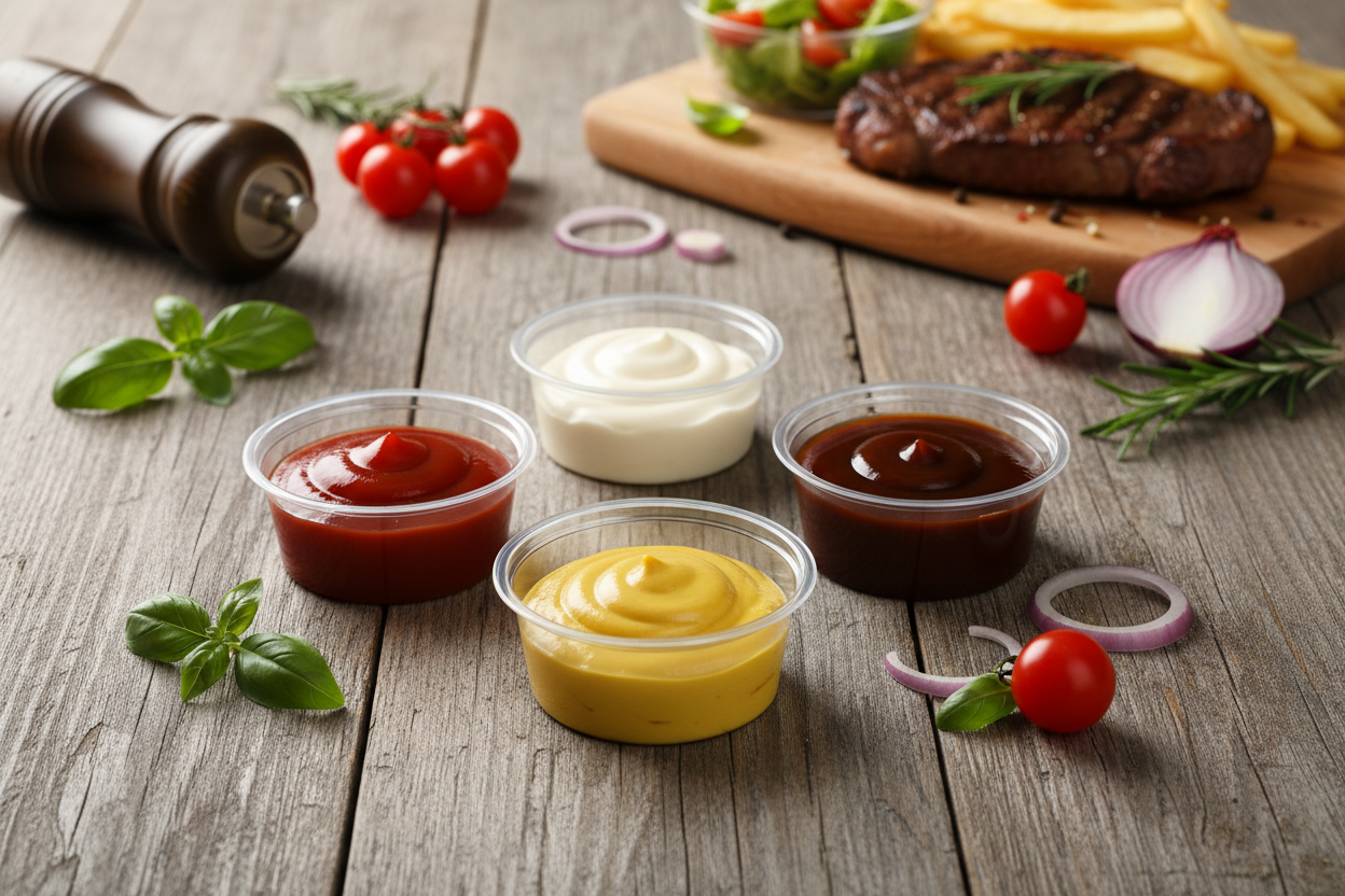 Porta Salsa Trasparente 30ml – Set da 125 pz