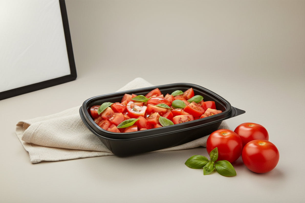 Contenitore Rettangolare 600ml 23x17cm h.4 – Confezione da 75pz