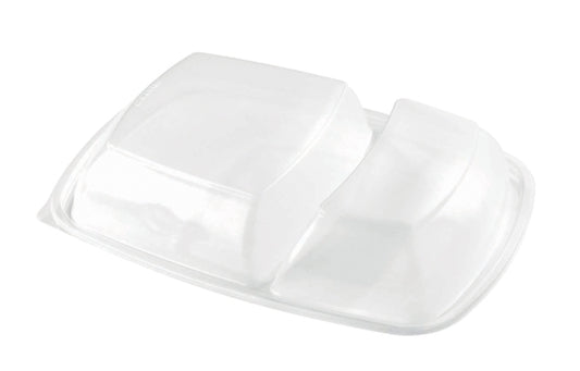 Coperchio per Contenitore 2 Scomparti 300/600ml 23x17x2,1h cm – 75 pz