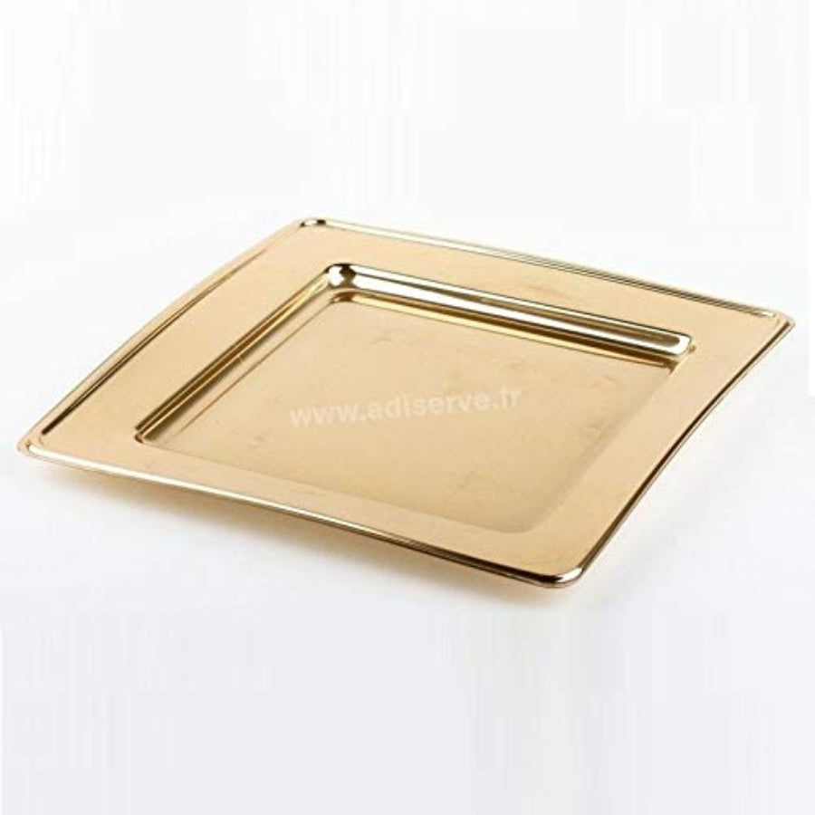 Sottopiatto Quadrato Gold in PET 30x30 cm – Confezione 4 pz