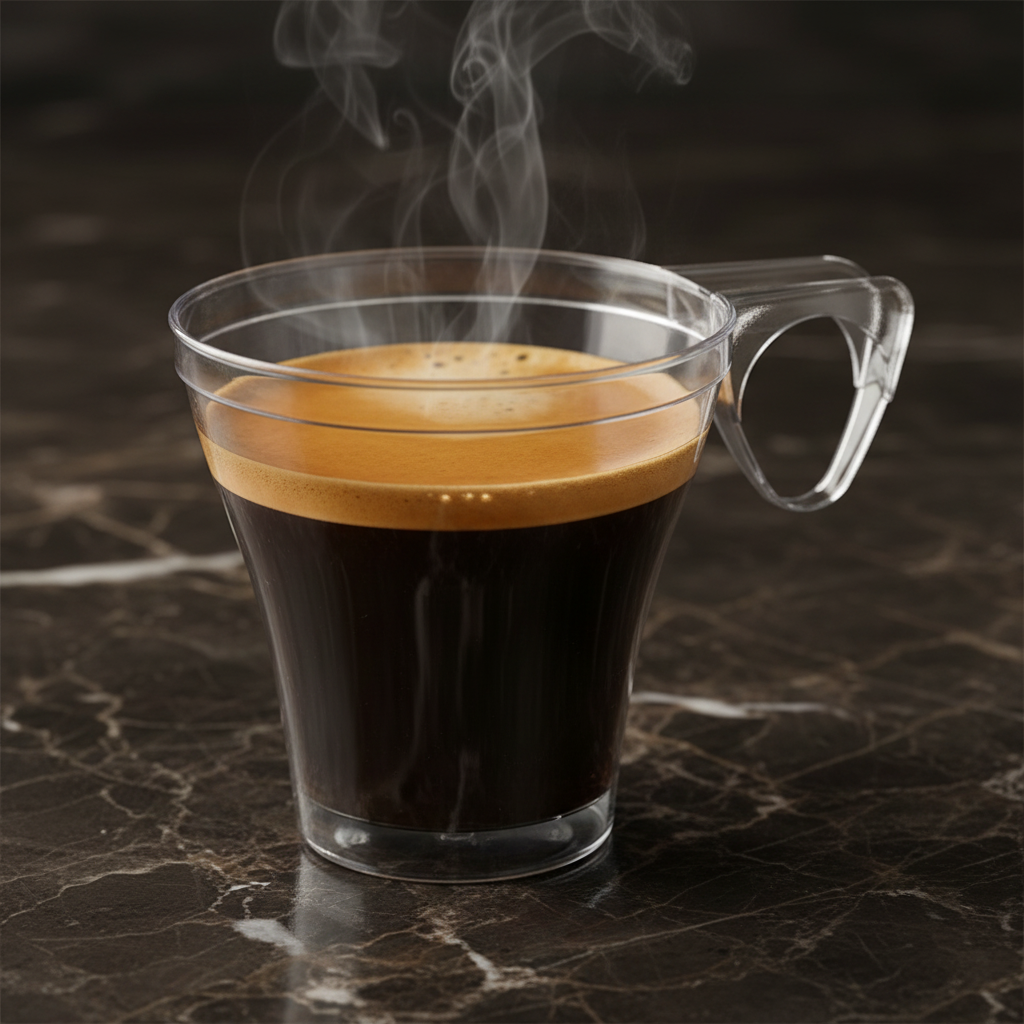 Tazzina Caffè Trasparente 80cc – Confezione da 40pz