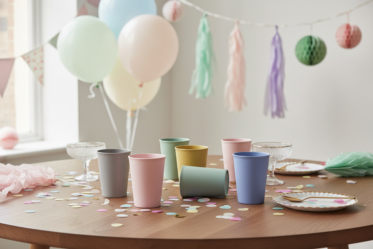 Bicchiere PP 250cc Soft Pastel – Confezione 12 pz
