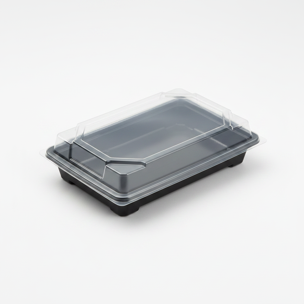Coperchio RPET Anticondensa per Sushi Box – Confezione 50 pz