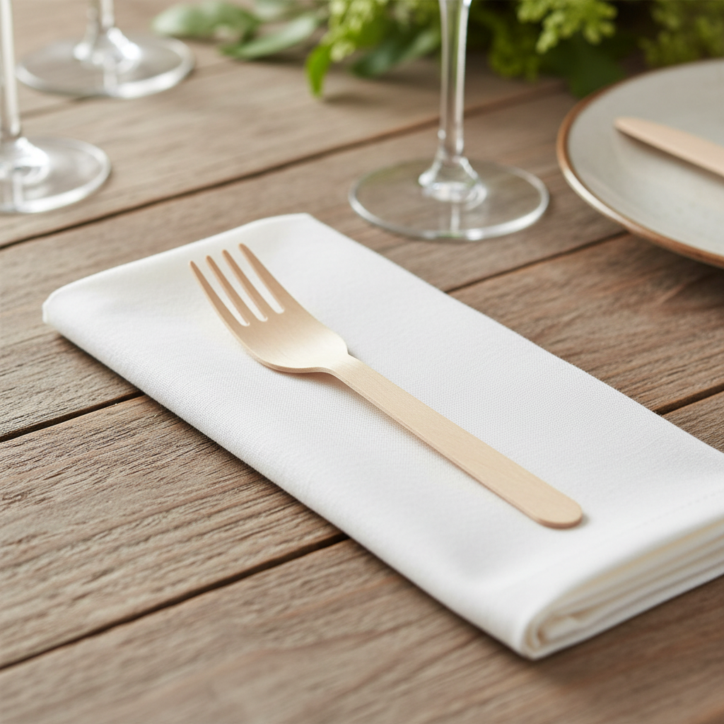 Forchettina Finger Food in Legno 10 cm – Confezione 50 pz