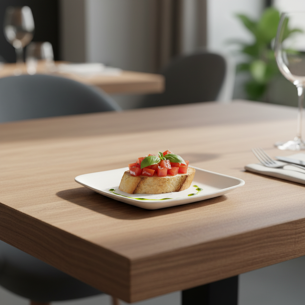 Mini Piattino Quadrato in Pulp – Confezione 25 pz