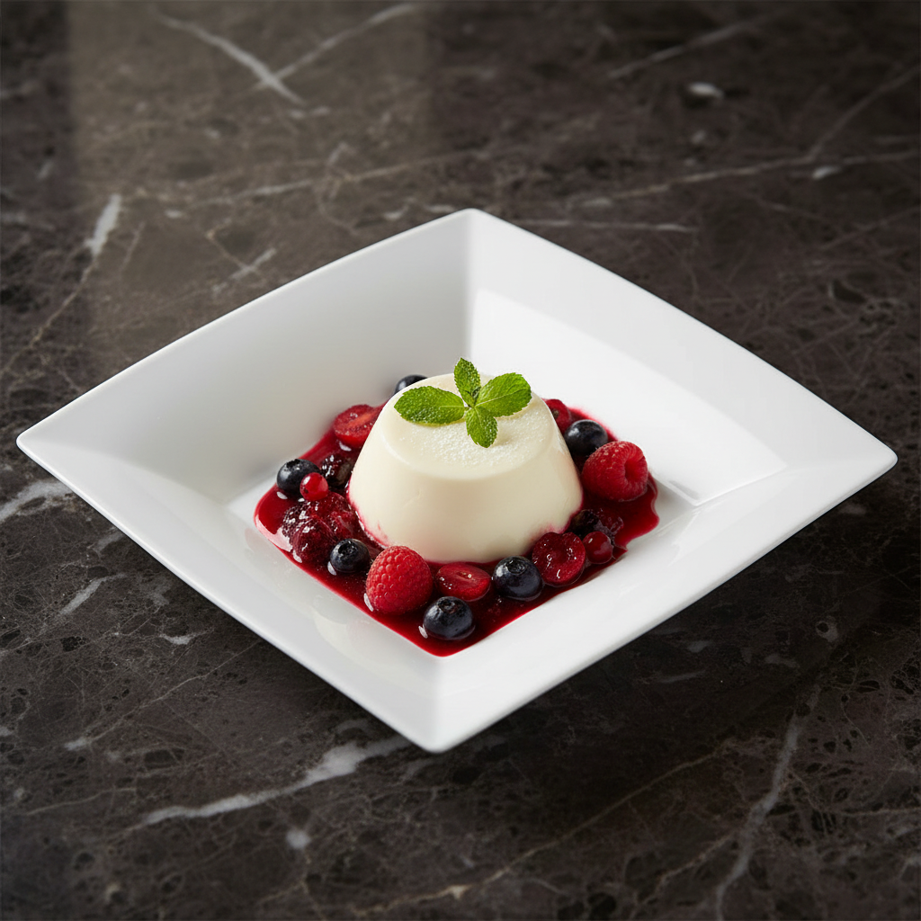 Piatto Dessert Quadrato PP Bianco 18x18cm – Set da 15 pz