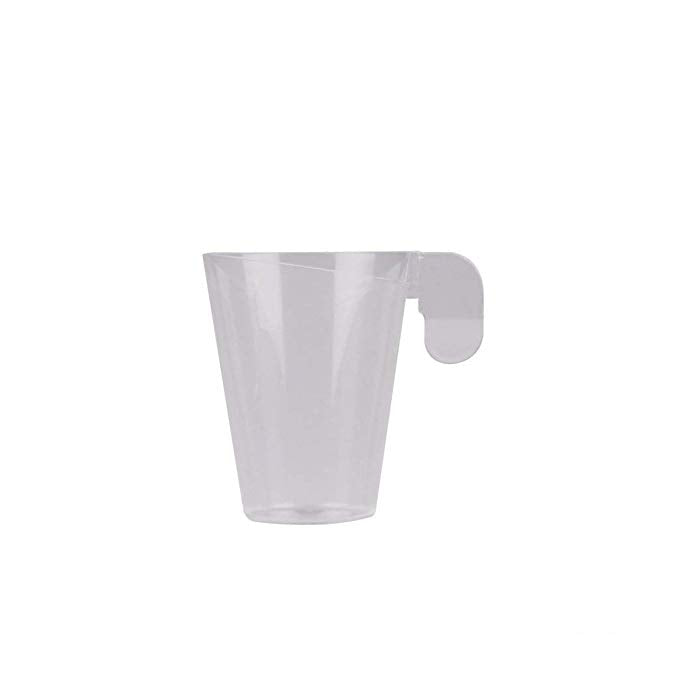 Tazzina Caffè Design Plastica Trasparente 72cc – Set da 12 pz