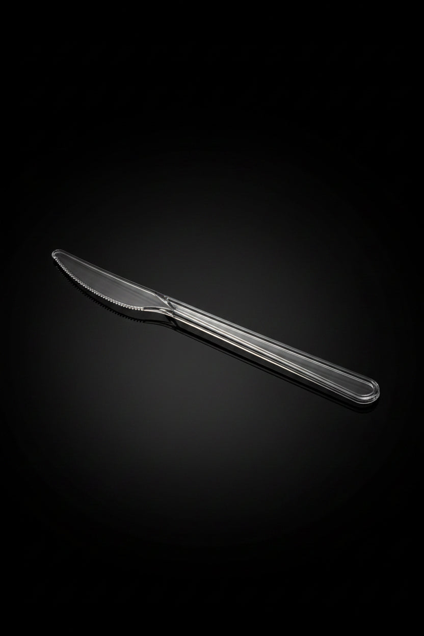 Coltello PS Trasparente 180 mm – Confezione 50 pz