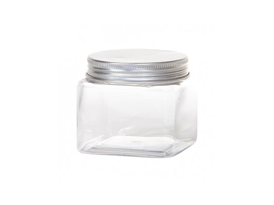 Barattolino PET Quadrata 7x7x h 6,10 cm