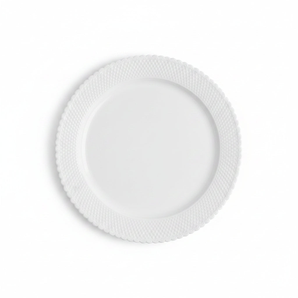 Vassoio Trinato Bianco ø30 cm – 1 pz