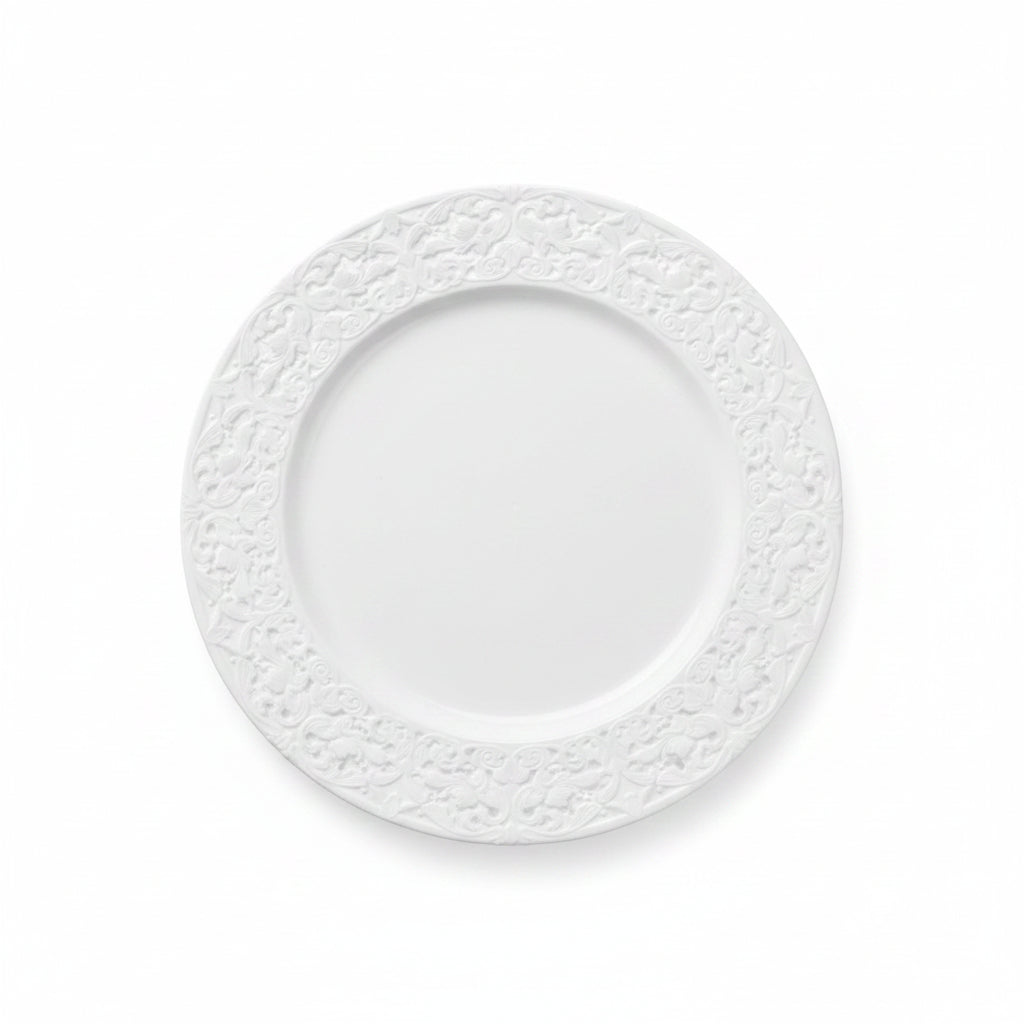 Vassoio Trinato Bianco ø32 cm – 1 pz