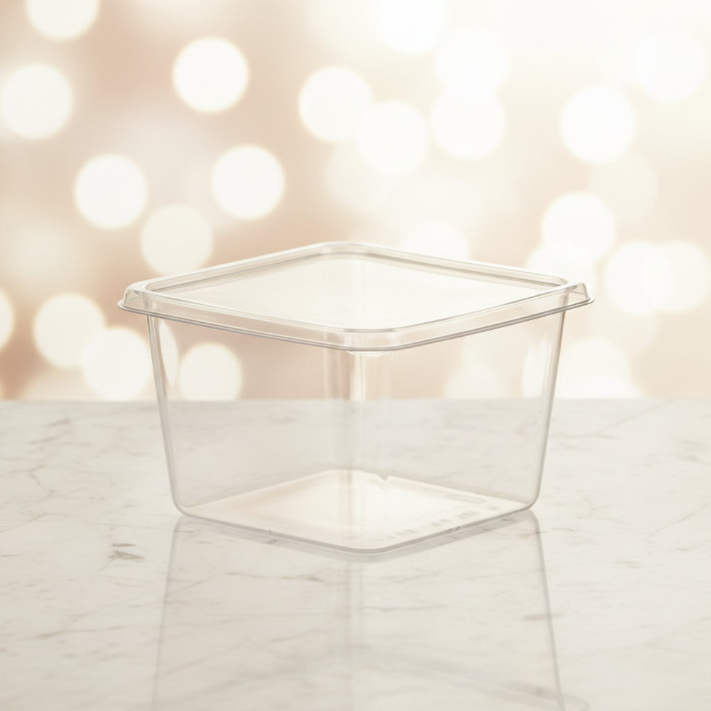 Vaschetta Ice Cube 150cc PET Trasparente 7x7 h4,7cm – Set da 50 pz