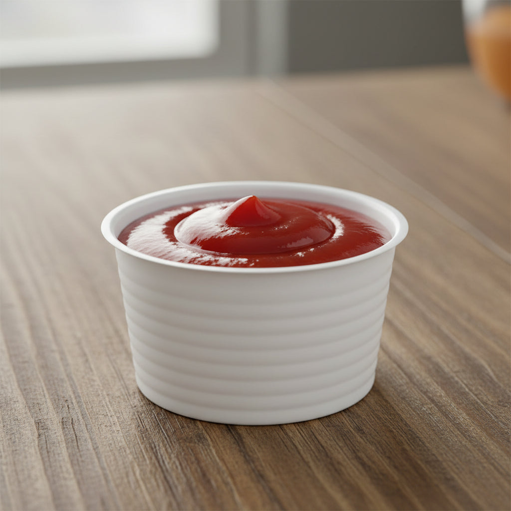 Coppa Salsa 40cc PS Bianco Ø5,1 h3,2cm – Set da 100 pz