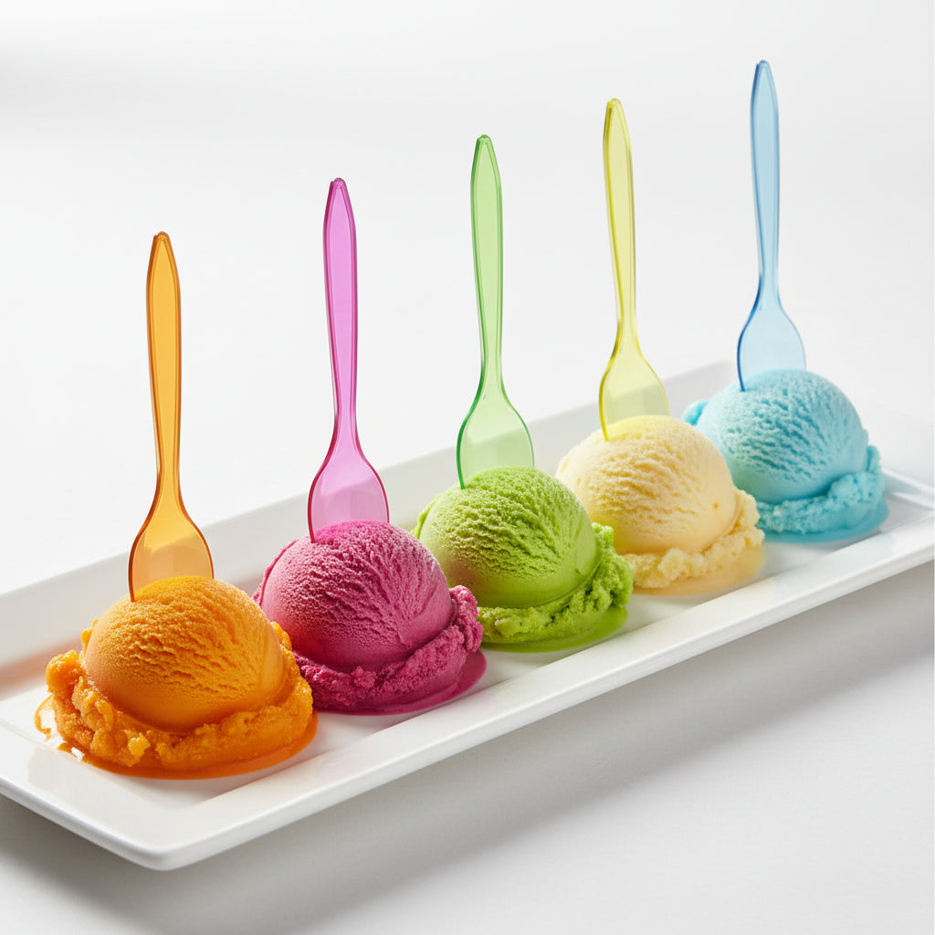 Cucchiaino Riutilizzabile PS Multicolor 9,5cm – 1kg