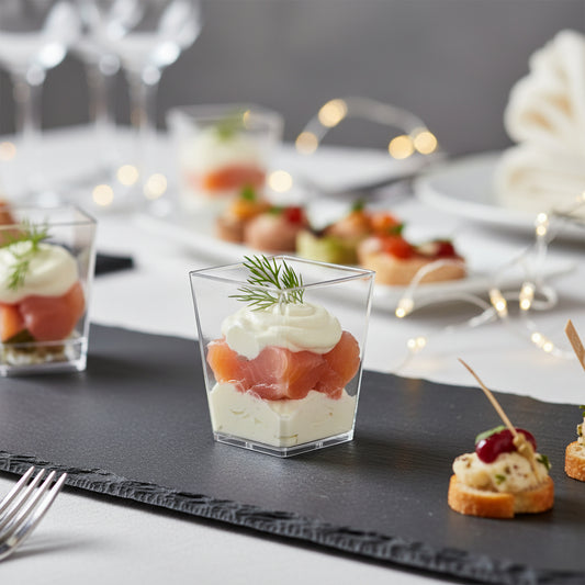 Contenitore Mini Dessert Tubito Trasparente 120ml – Set da 50
