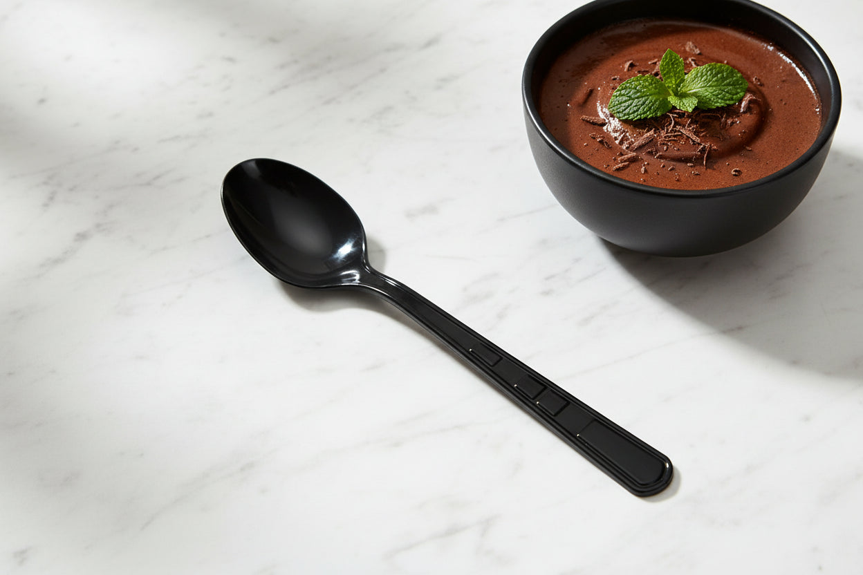 Cucchiaino Pulz PS Nero Coprente 10 cm – Confezione da 50 pz