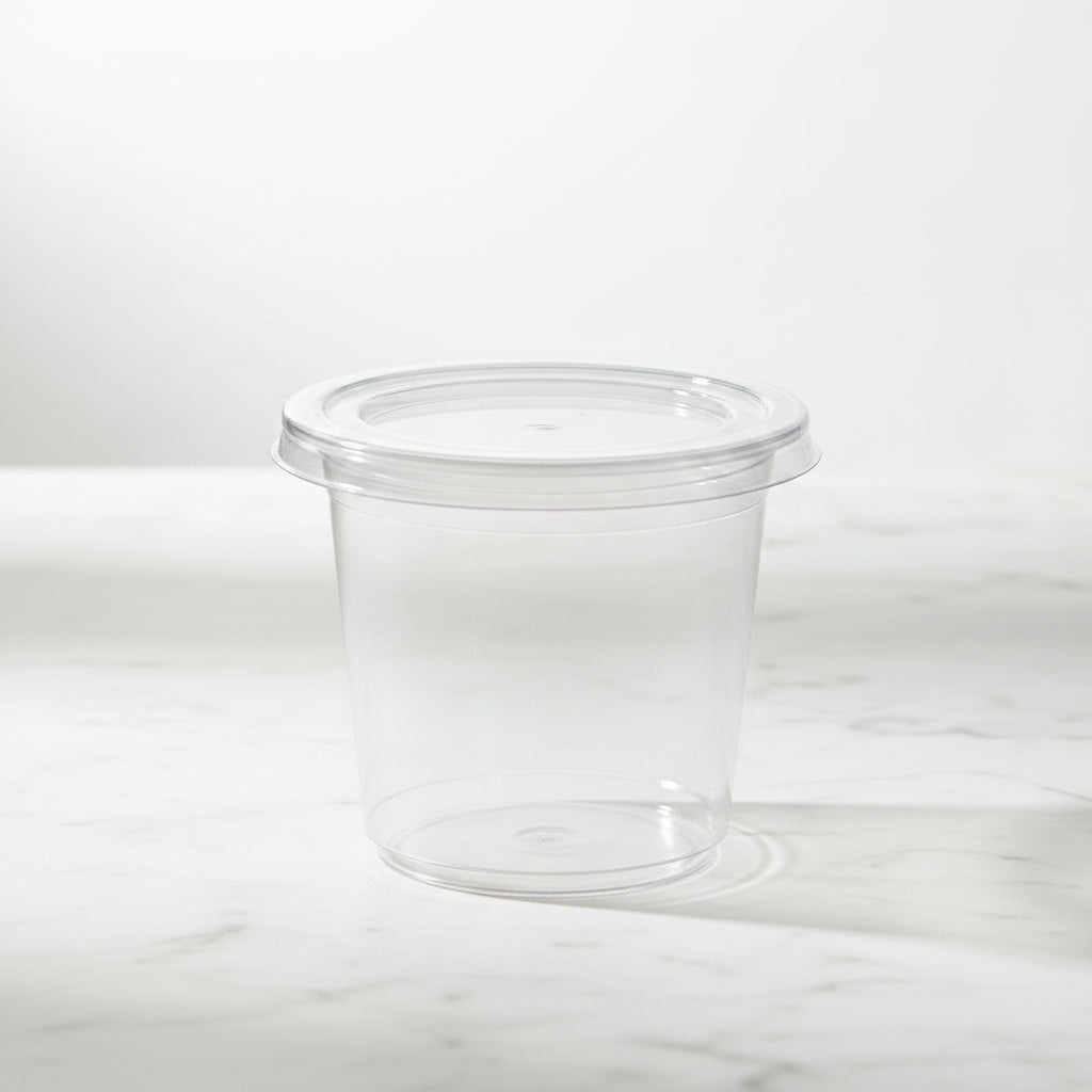 Coperchio Piatto Senza Foro PET Trasparente ⌅5,5 cm – Conf. 50 pz