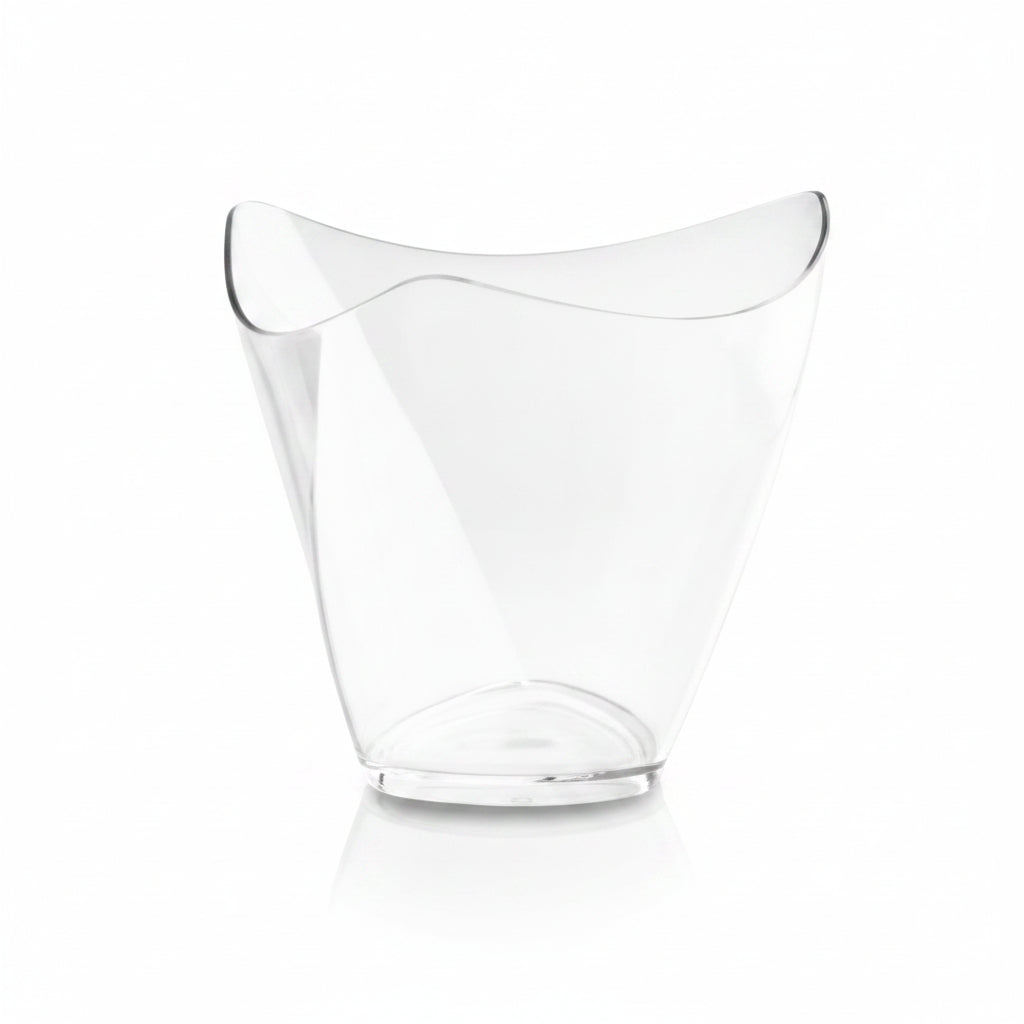 Mini Dessert Dorico Trasparente 120cc – Set da 50 pz | Ø 7,5 h 6,6 cm